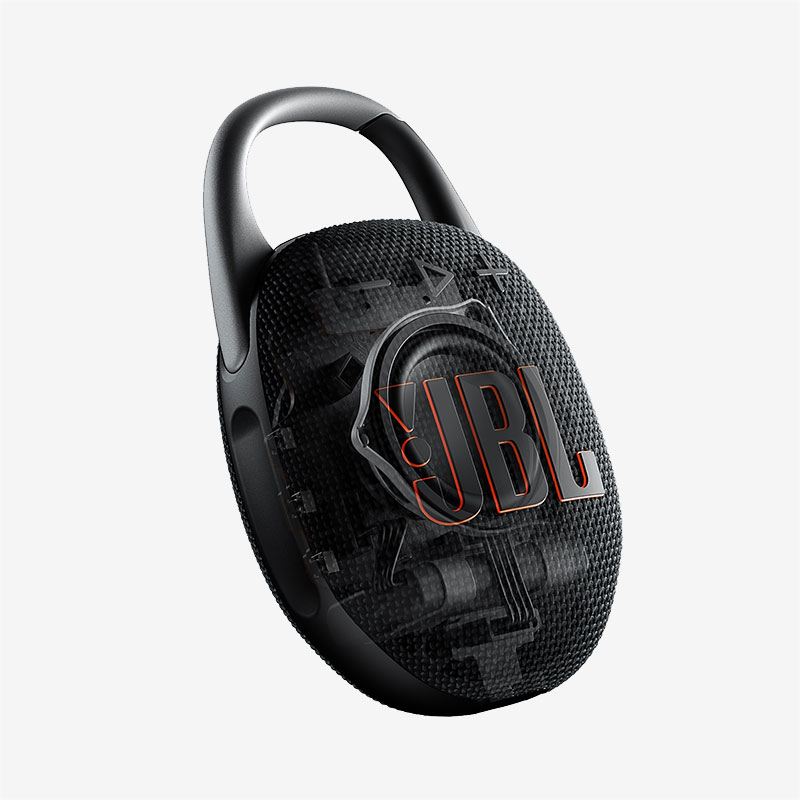 JBL-Clip-5-Black-Portable-Bluetooth-Speaker-Left
