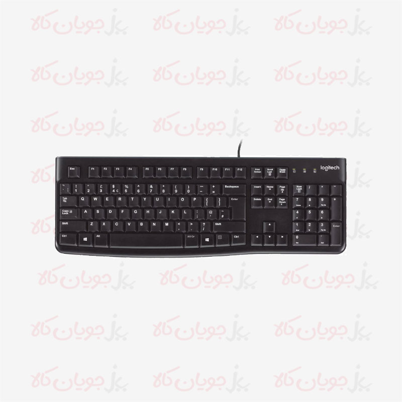 Logitech-K120-Black-Wired-Keyboard-Above