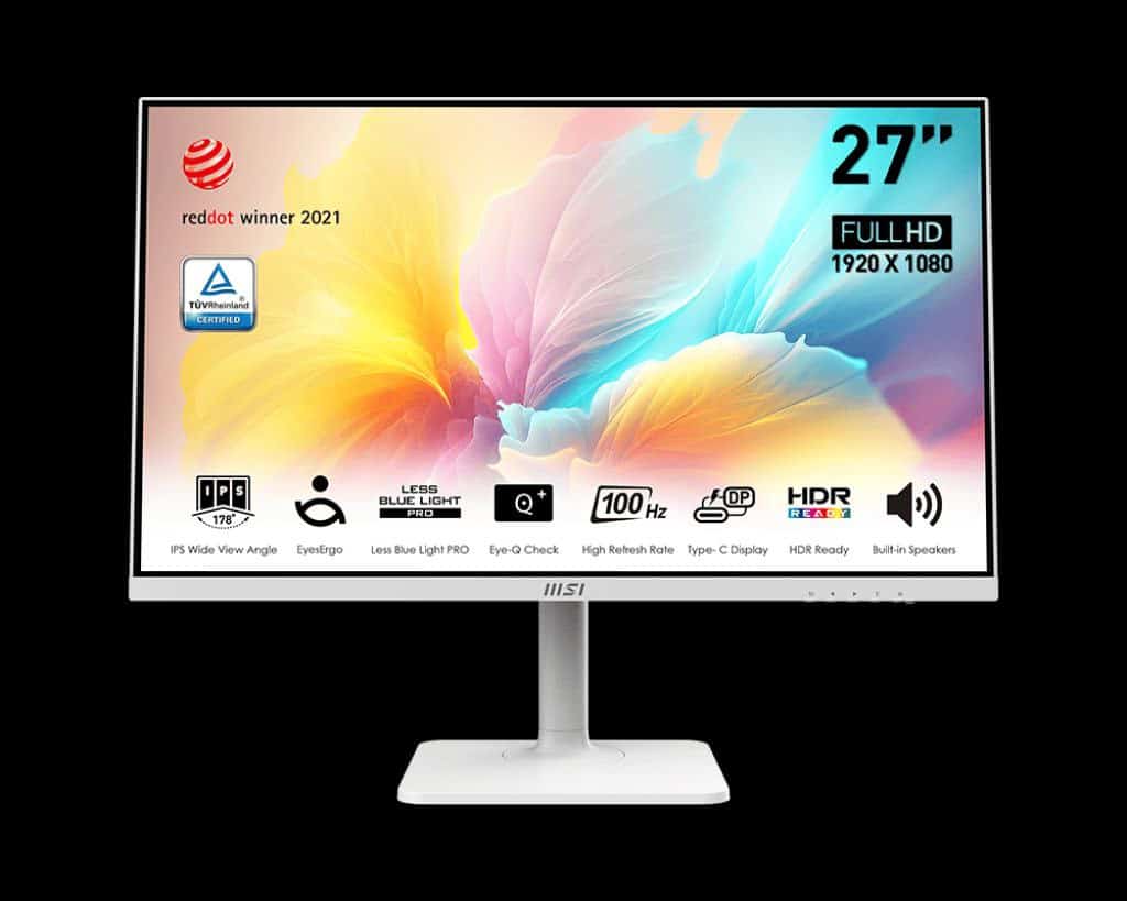 MSI-Modern-MD2712PW-White-Monitor-Front