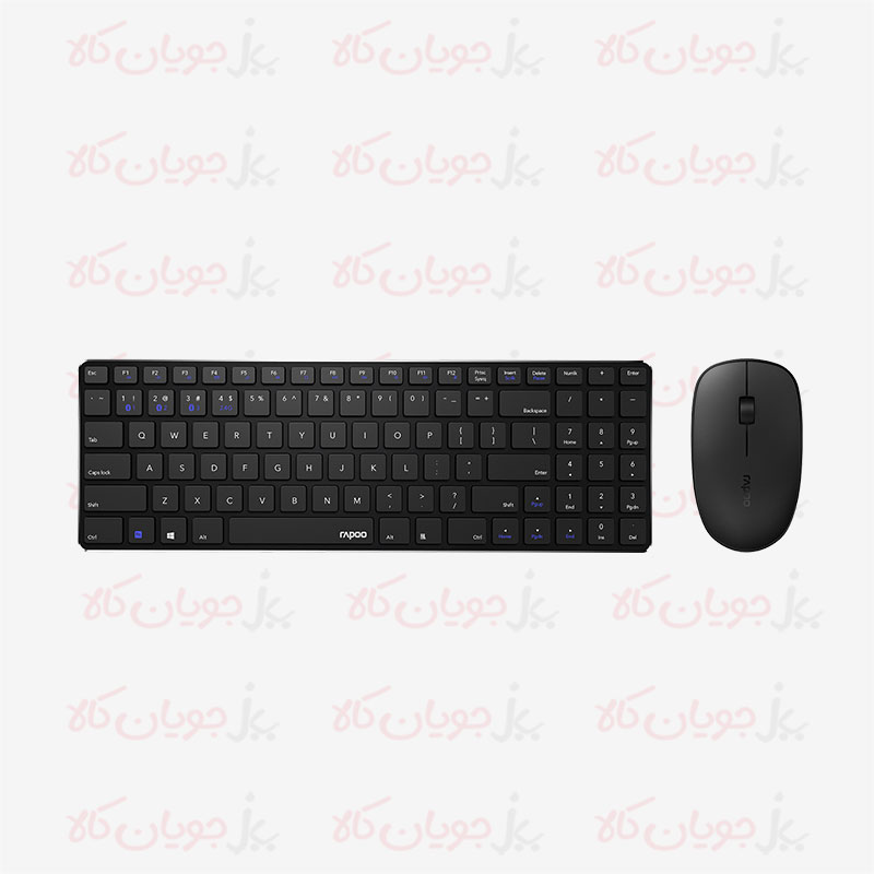 Rapoo-9300M-Black-Wireless-Keyboard-And-Mouse-Above