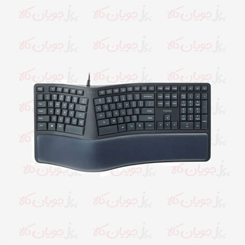 Rapoo-NK8800-Black-Wired-Keyboard-Above