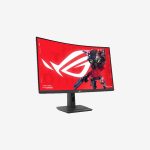 Asus ROG Strix XG32WCS Black Curved Gaming Monitor Left