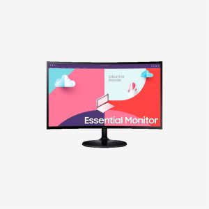 Samsung Essential Curved Monitor S3 S36C LS24C360EAMXUE Black Monitor Front