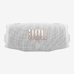 JBL White Charge 6 Portable Bluetooth Speaker Front
