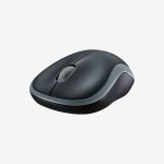 Logitech Gray M186 Wireless Mouse Side