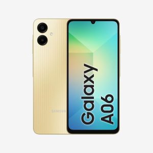 Samsung Gold Galaxy A06 4GB 128GB Front Back