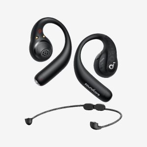Anker Dynamic Black Soundcore Open Ear Comfort Aerofit Pro Earbuds