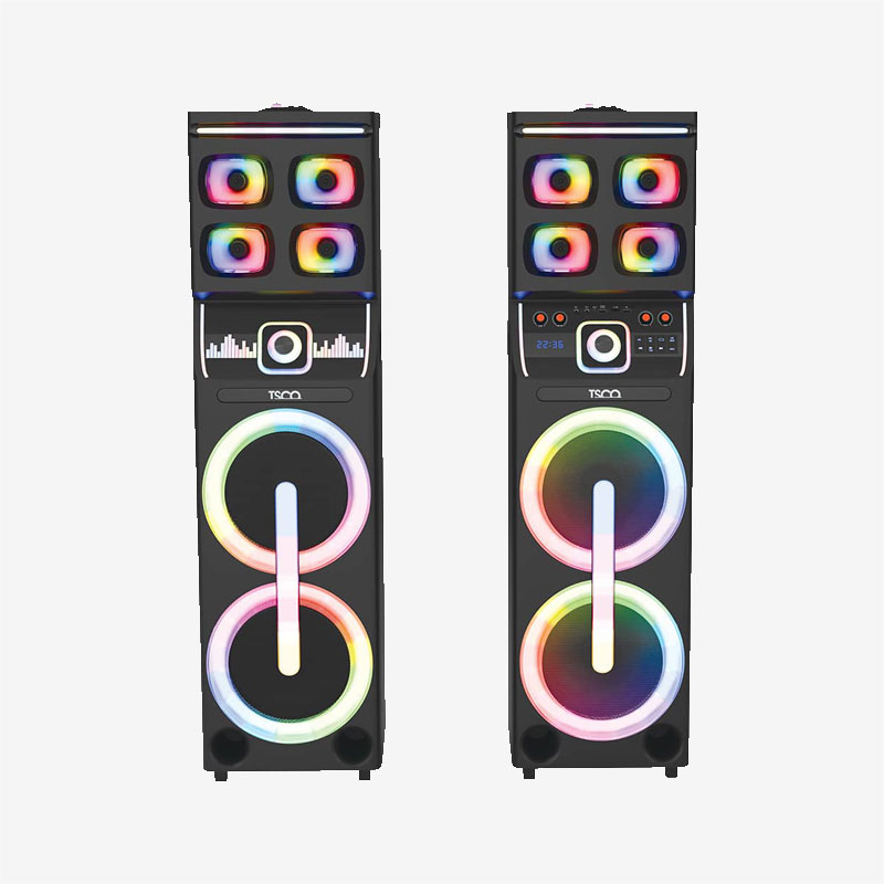 Tsco Black TS 20092 Two Pair Bluetooth Speaker 1