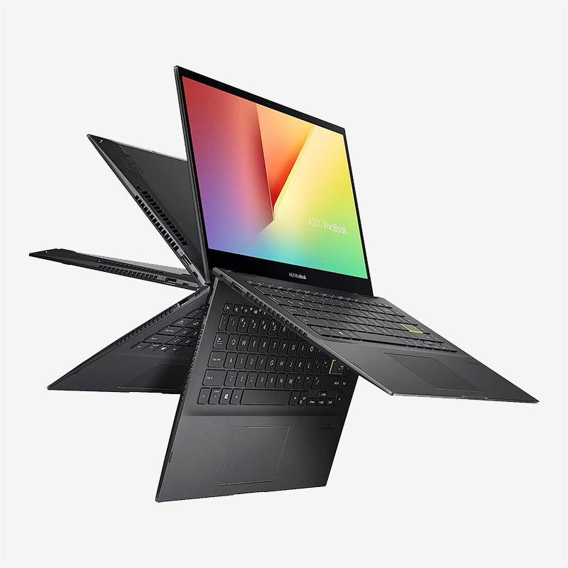لپ تاپ ایسوس مدل Vivobook Flip 14 TP470EZ Core i7 1165G7 16GB-1TB-Intel