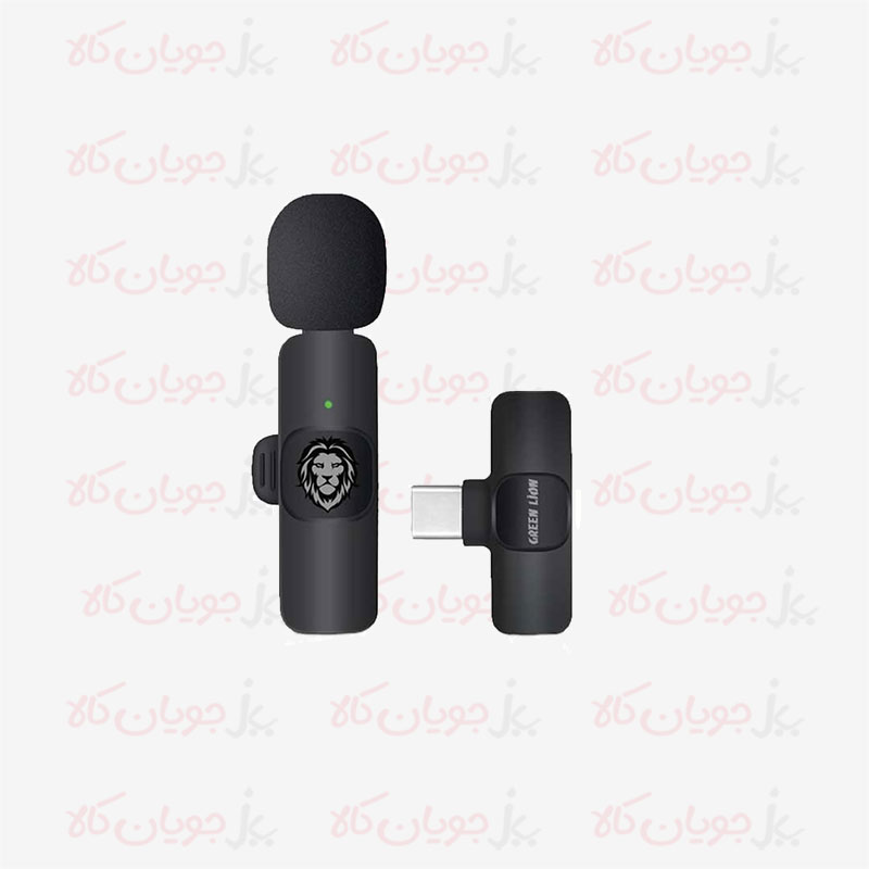Green-Lion-Black-Wireless-Microphone-Solo-3-Plugs-Front