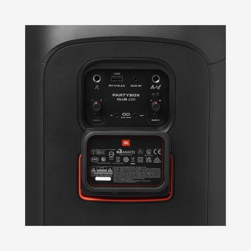 JBL-PartyBox-Club-120-Black-Portable-Bluetooth-Speaker-Panel