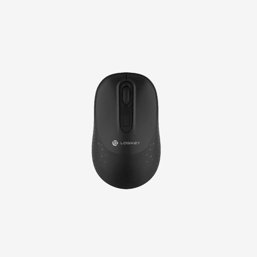 Logikey-M214B-Black-Wireless-Mouse-Above