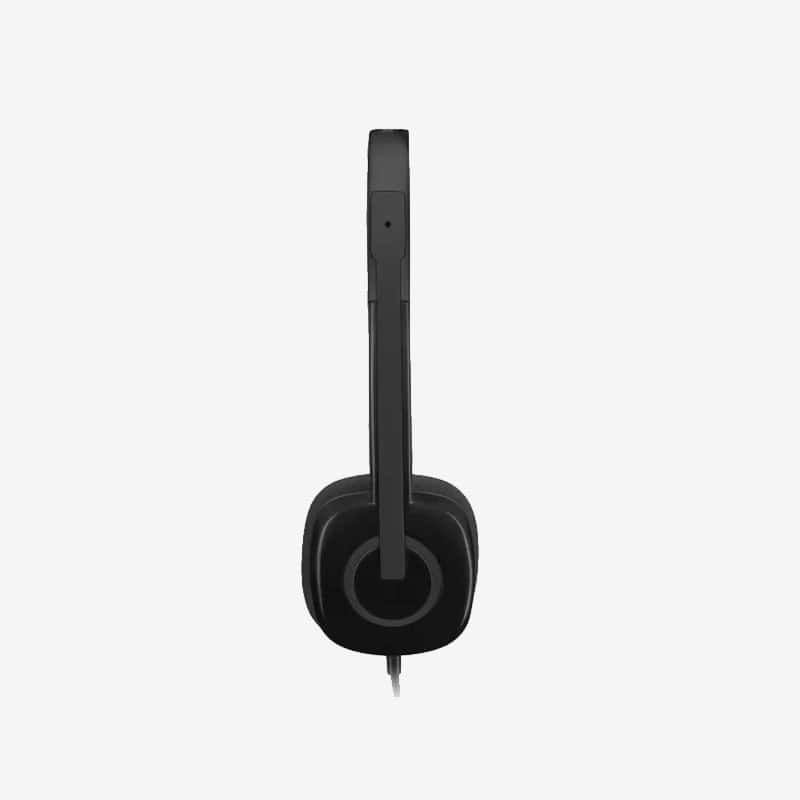 Logitech-H151-Black-Wired-Headset-Side