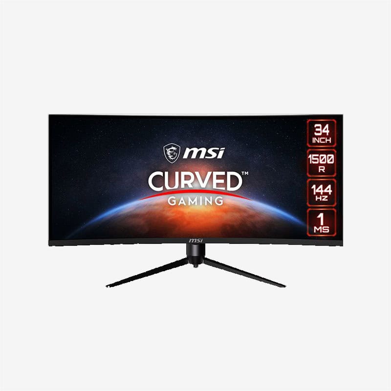 MSI-Optix-MAG342CQR-Black-Gaming-Curved-Monitor-Front