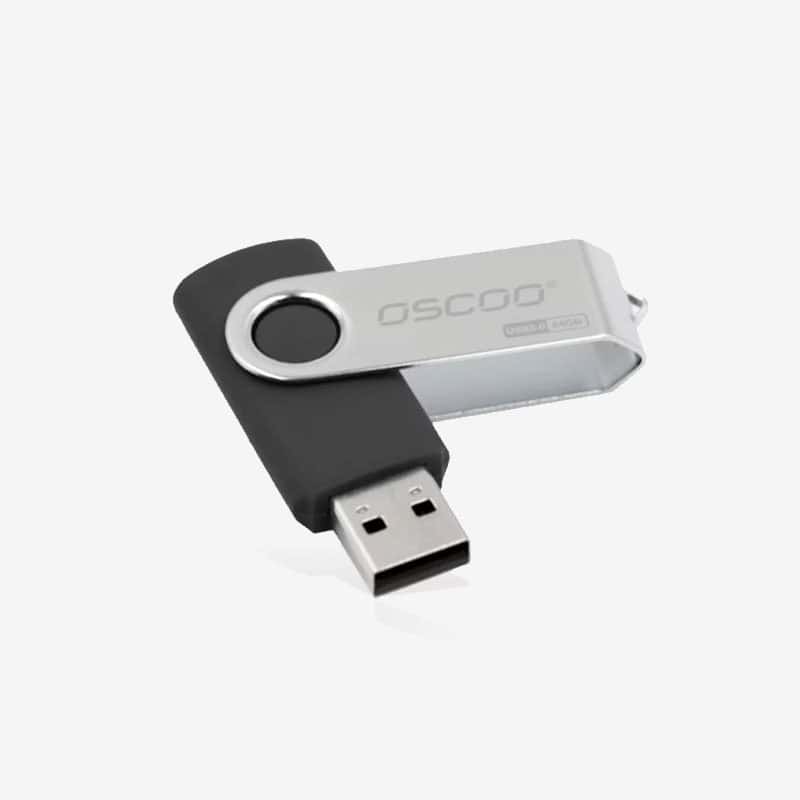 Oscoo-R007-16GB-Silver-Black-USB-Flash-Memory-Port