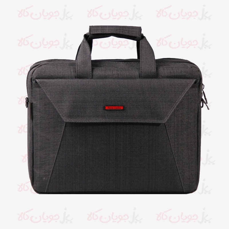 Pierre-Cardin-Pocket-Grey-Laptop-Briefcase-Front-001