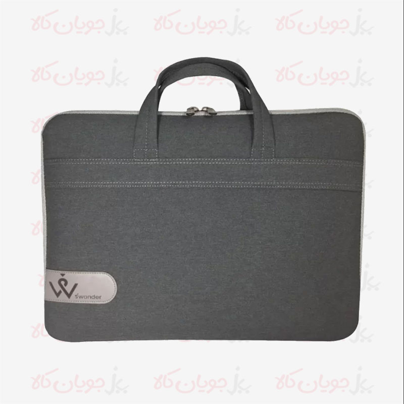 SW-015-H-Grey-Laptop-Briefcase-Front-001