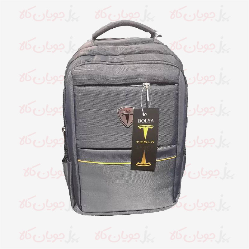 Tesla-152-Gray-Laptop-Backpack-Front-001