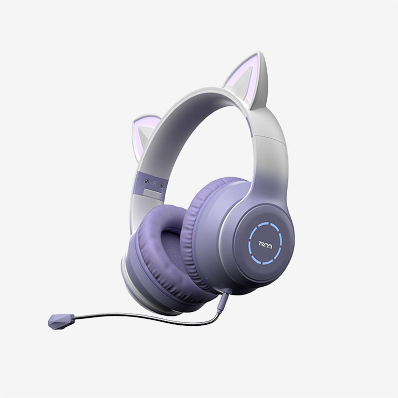 Tsco-TH-5389-Purple-Bluetooth-Headset-Side