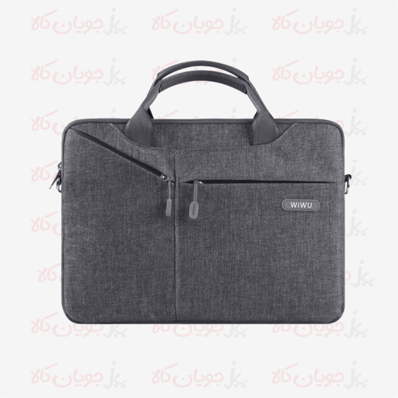 Wiwu-City-Commuter-Grey-Laptop-Briefcase-Front-001
