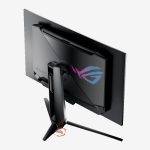 Asus ROG Swift OLED PG32UCDP Black Gaming Monitor Side Back 1