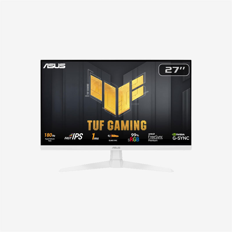 Asus TUF Gaming VG279Q3A White Gaming Monitor Front