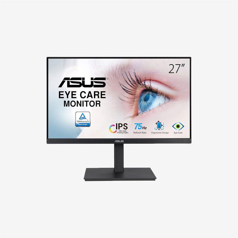Asus VA27EQSB Black Monitor Front