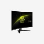 MSI MAG 325CQF Black Curved Gaming Monitor Left