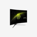 MSI MAG 325CQRXF E2 Black Curved Gaming Monitor Left
