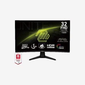MSI MAG 32C6X Black Curved Gaming Monitor Front