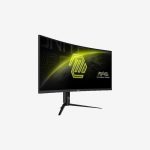 MSI MAG 342CQR E2 Black Curved Gaming Monitor Left