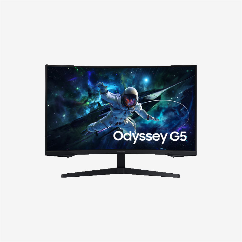 Samsung Odyssey G5 G55C LS32CG552 EMXUE Black Curved Gaming Monitor Front