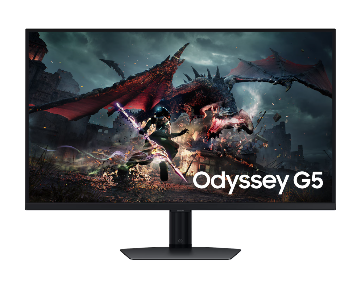 Samsung Odyssey G5 LS32DG502 EMXUE Black Gaming Monitor Front