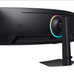 Samsung Odyssey G9 G9G95C LS49CG954 EMXUE Black Curved Gaming Monitor Side Back