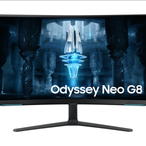 Samsung Odyssey Neo G8 G85NB LS3BG850 NMXUE White Curved Gaming Monitor Front