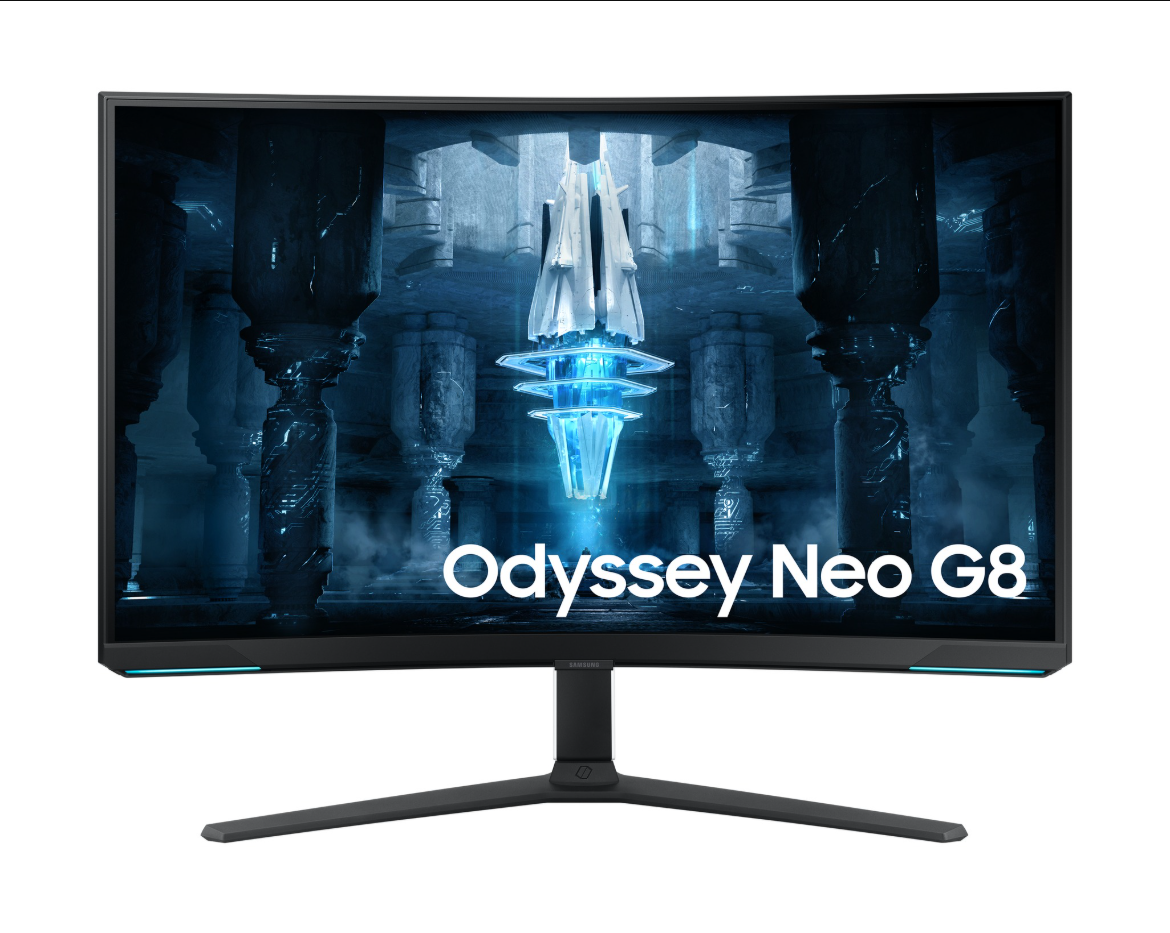 Samsung Odyssey Neo G8 G85NB LS3BG850 NMXUE White Curved Gaming Monitor Front