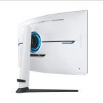Samsung Odyssey Neo G8 G85NB LS3BG850 NMXUE White Curved Gaming Monitor Side Back