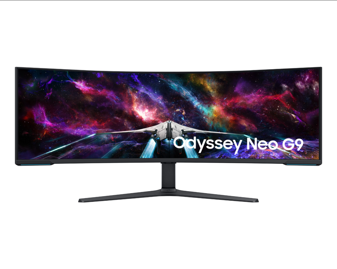 Samsung Odyssey Neo G9 G95NC LS57CG 952NMXUE White Curved Gaming Monitor Front