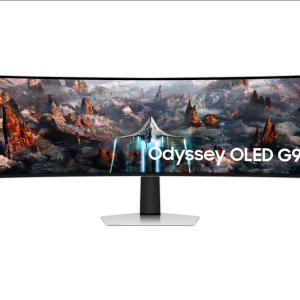 Samsung Odyssey OLED G9 G93SC LS49CG934 SMXUE Silver Curved Gaming Monitor Front