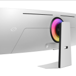 Samsung Odyssey OLED G9 G95SC LS49CG954 SMXUE Silver Curved Gaming Monitor Side Back