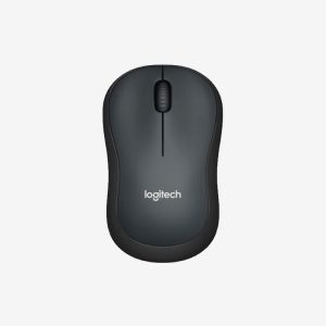 Logitech Black M220 Silent Wireless Mouse Above