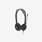 Logitech Gray H111 Business Wired Headset Microphone Lift