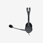 Logitech Gray H111 Business Wired Headset Side