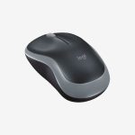 Logitech Gray M186 Wireless Mouse Right