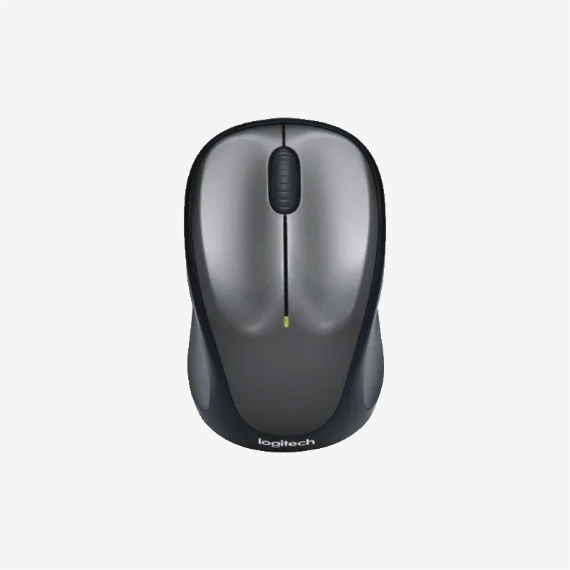 Logitech Matte Gray M235 Wireless Mouse Above