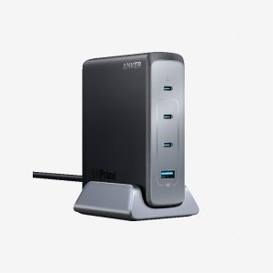 Anker Black Fast Compact 4 Port GaN Charger 240W Desktop Charger