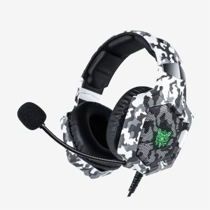 Onikuma White K8 Camouflage Gaming Headset