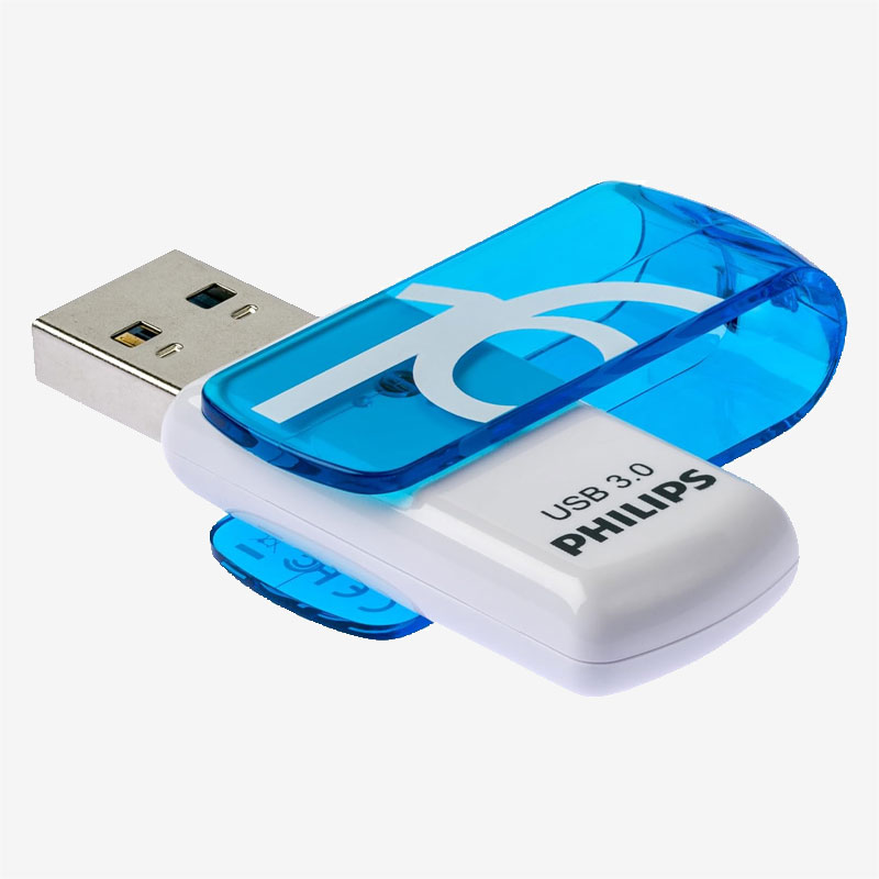 Philips White 16GB Vivid FM16FD00B Flash Memory