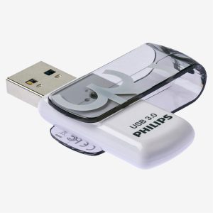 Philips White 32GB Vivid FM32FD00B Flash Memory