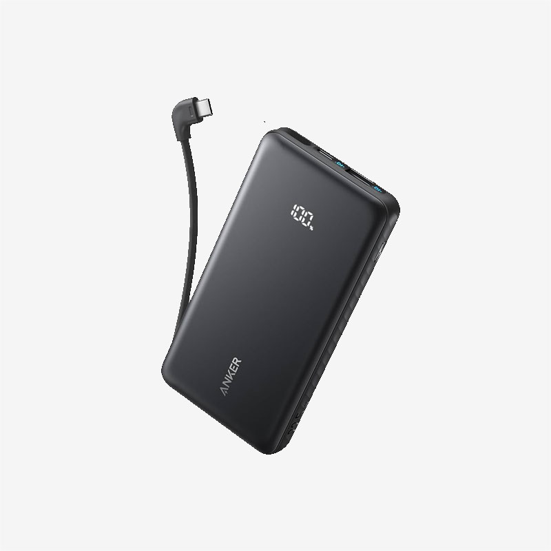 Anker Black Zolo 10K 22.5W Slim Travel A110D Power Bank
